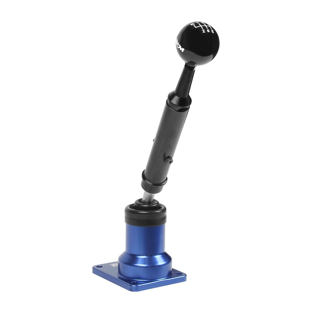 B&m Co Manual Trans Shifter, Precision Sport, Short Throw, 35 Percent Throw Reduction, Blue Anodized, Stainless Steel and Billet Aluminum – 45204
