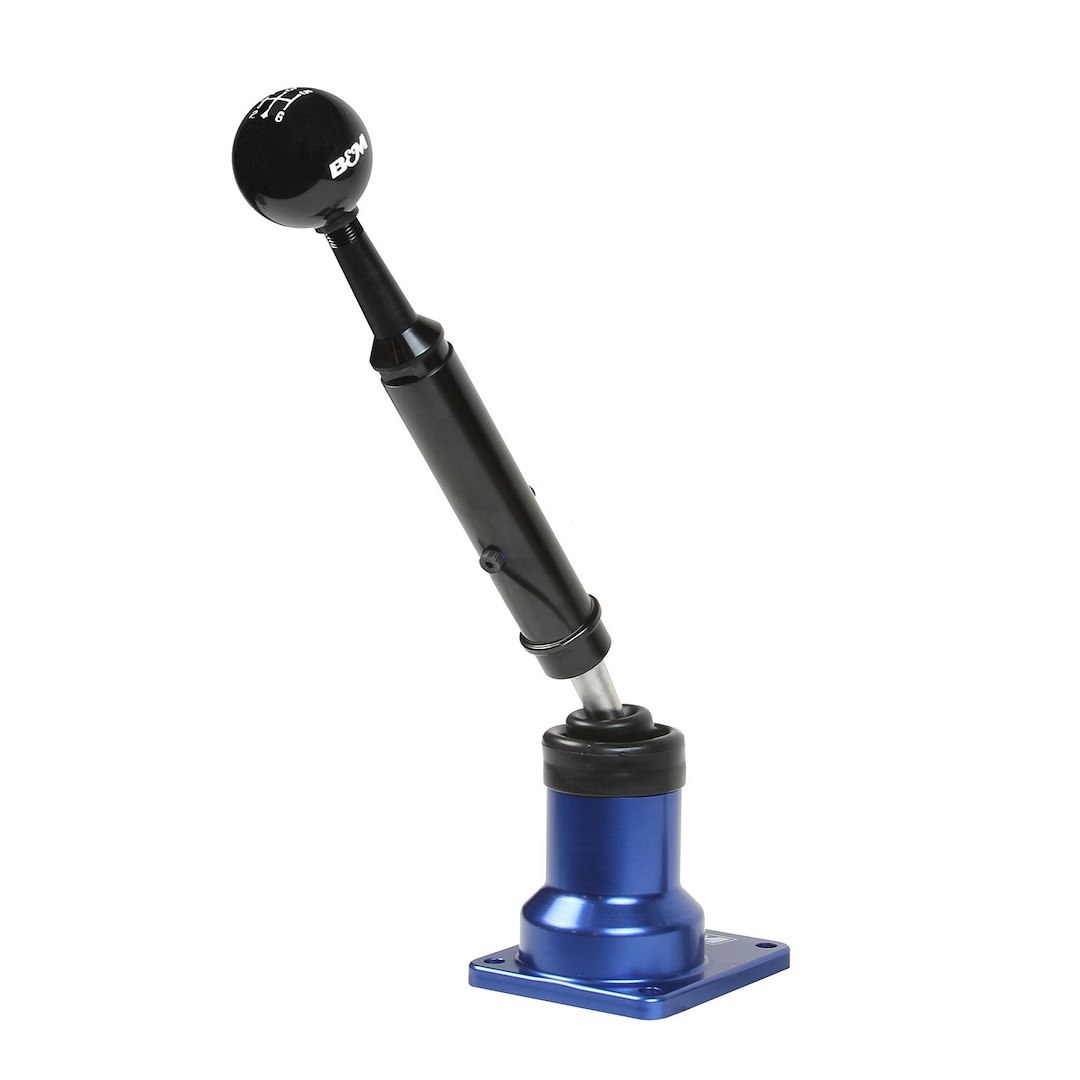 B&m Co Manual Trans Shifter, Precision Sport, Short Throw, 35 Percent Throw Reduction, Blue Anodized, Stainless Steel and Billet Aluminum – 45204