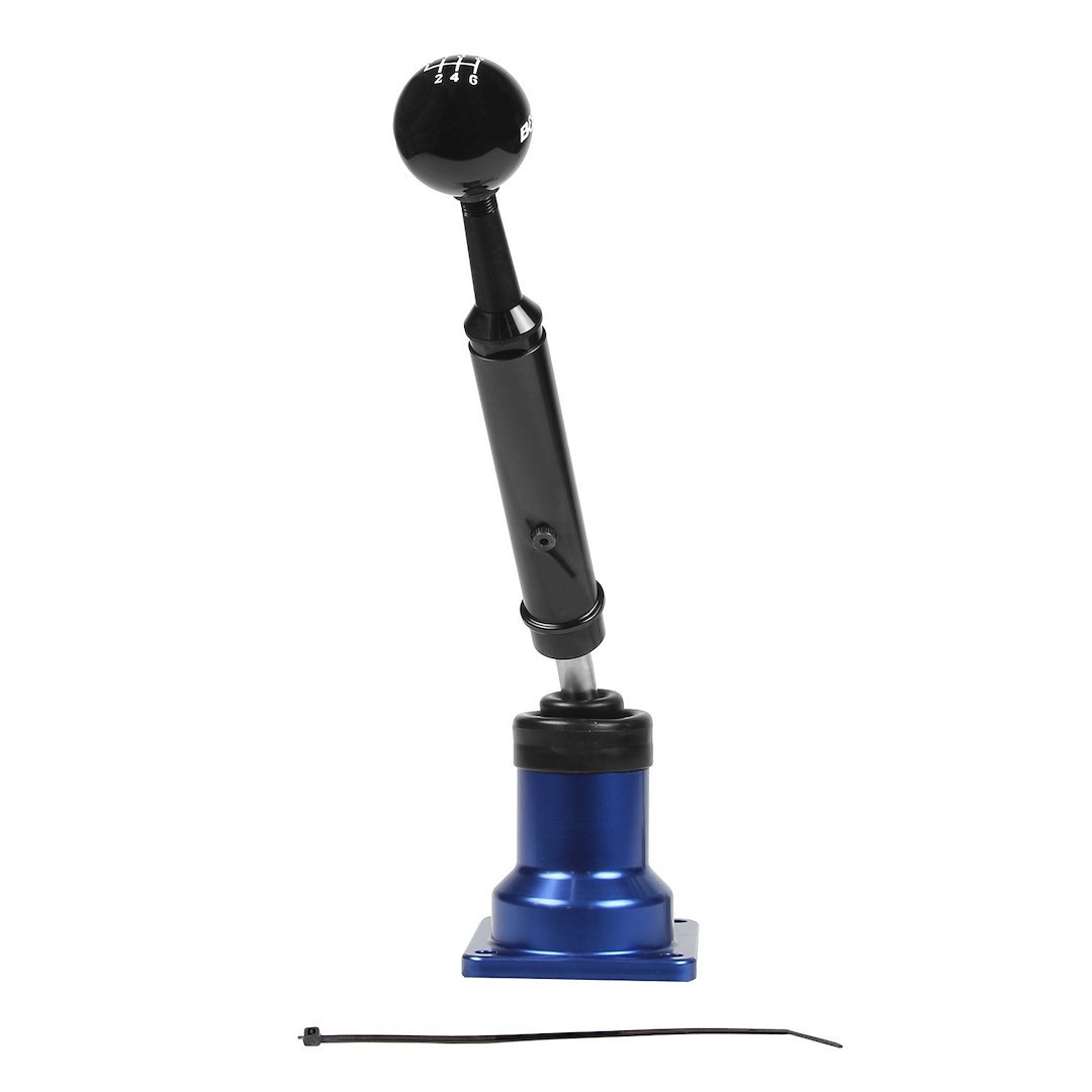 B&m Co Manual Trans Shifter, Precision Sport, Short Throw, 35 Percent Throw Reduction, Blue Anodized, Stainless Steel and Billet Aluminum – 45204
