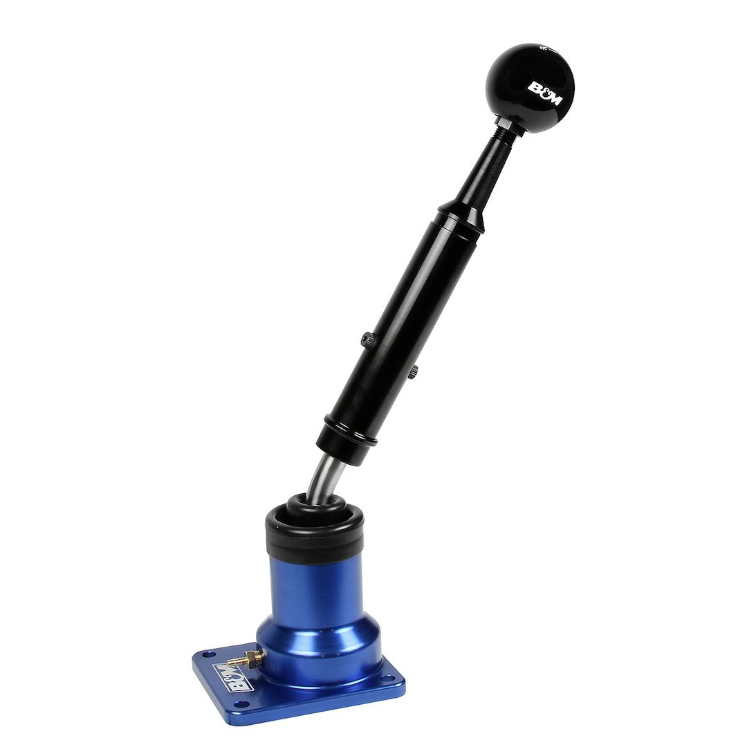 B&m Co Manual Trans Shifter, Precision Sport, Short Throw, 35 Percent Throw Reduction, Blue Anodized, Stainless Steel and Billet Aluminum – 45204