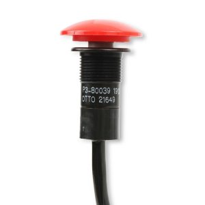 B&m Co Push Button Switch, 12 Volt/16 Volt, 12 Amps Max, Round, Non-Lighted, Red, Without Safety Cover – 46013