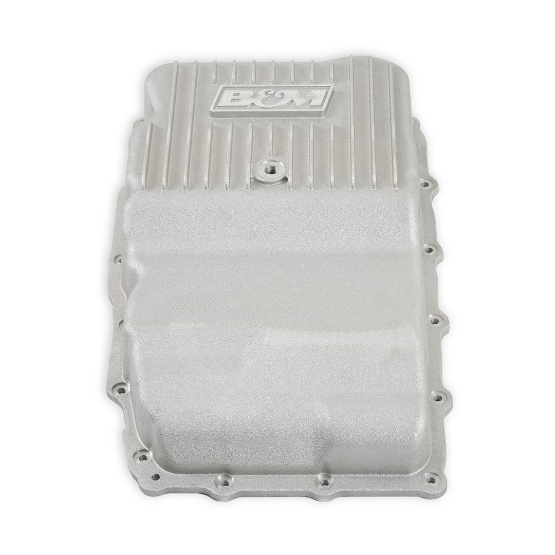 B&m Co Auto Trans Oil Pan, Hi-Tek, For Use with 10L80 Automatic Transmission, Extra 2 Quarts Capacity, Natural, Aluminum – 70401