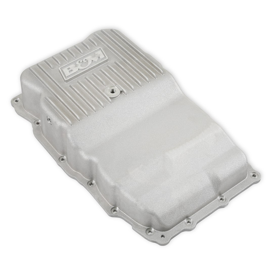 B&m Co Auto Trans Oil Pan, Hi-Tek, For Use with 10L80 Automatic Transmission, Extra 2 Quarts Capacity, Natural, Aluminum – 70401