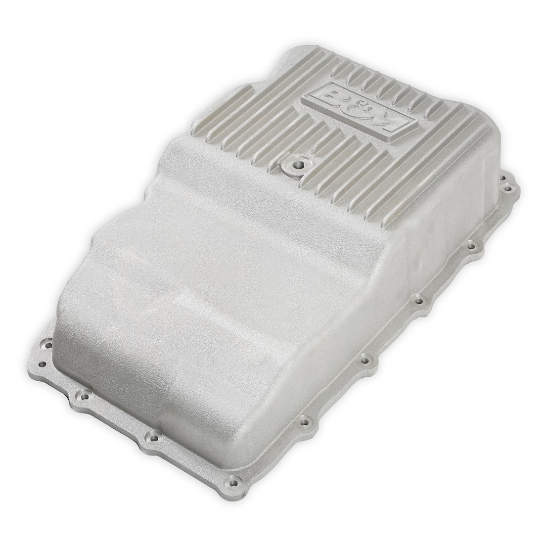 B&m Co Auto Trans Oil Pan, Hi-Tek, For Use with 10L80 Automatic Transmission, Extra 2 Quarts Capacity, Natural, Aluminum – 70401