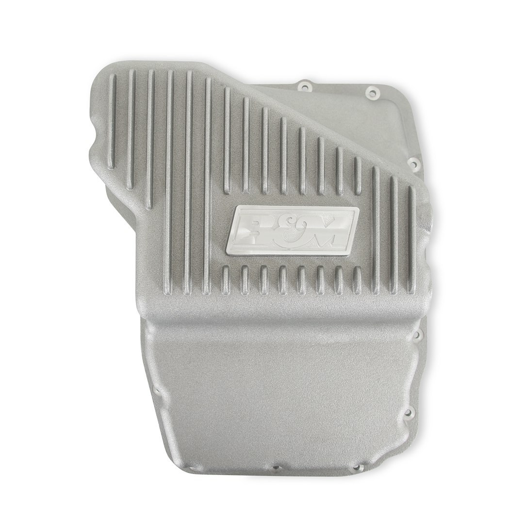 B&m Co Auto Trans Oil Pan, Hi-Tek, For Use with 45RFE/ 68RFE Automatic Transmission, Extra 2 Quarts Capacity, Natural, Aluminum – 70402
