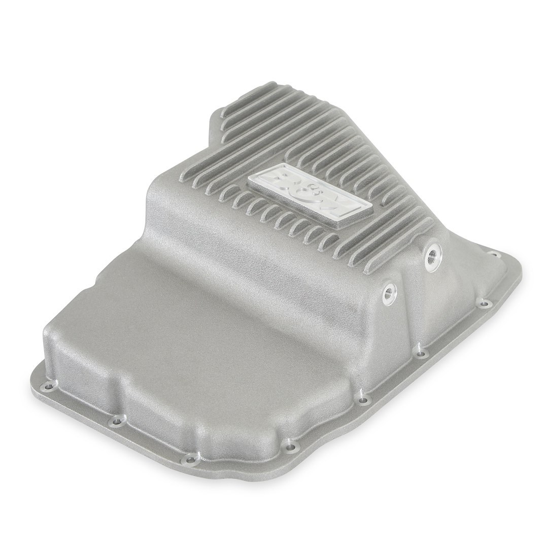 B&m Co Auto Trans Oil Pan, Hi-Tek, For Use with 45RFE/ 68RFE Automatic Transmission, Extra 2 Quarts Capacity, Natural, Aluminum – 70402