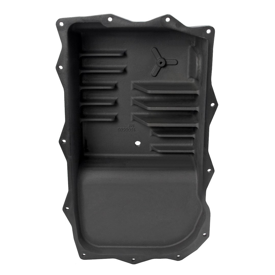 B&m Co Auto Trans Oil Pan, Hi-Tek, For Use with Zf 845RE/ 850RE/ 8HP70 and 8HP75 Transmission, Extra 4 Quart Capacity, Black Anodized – 71395