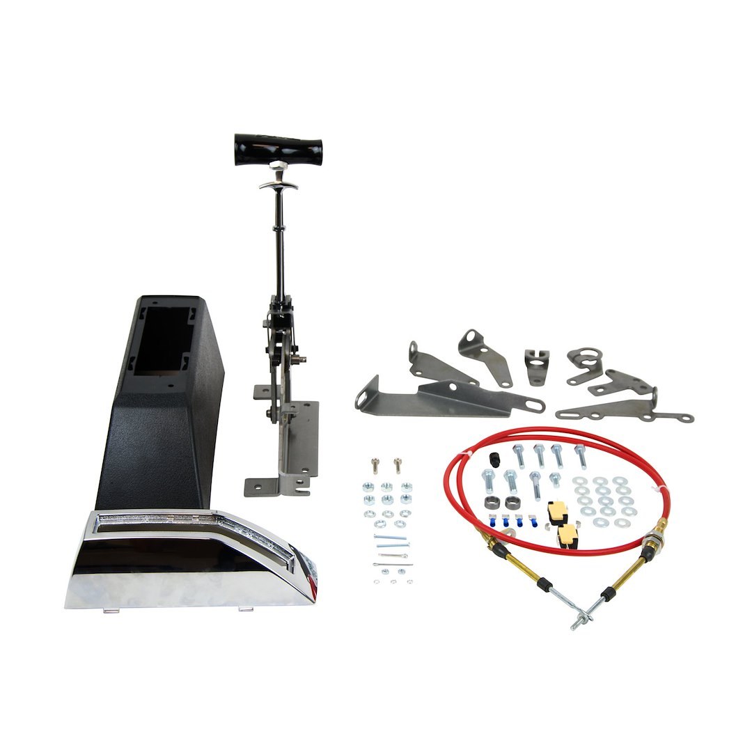 B&m Co Auto Trans Shifter, For Use with GM TH-400/ 350/ 250/ 200/ Ford C4/ C6/ Chrysler 1966 and Later Torqueflite A727/ A904, Gated Shifter – 80681