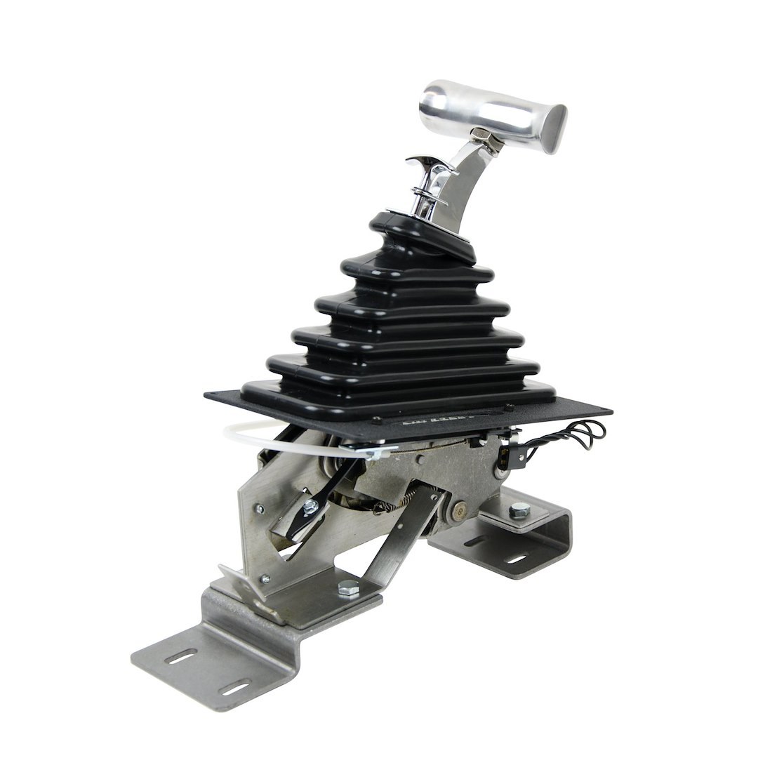 B&m Co Auto Trans Shifter, For Use with 3/4 Speed Transmissions, Gate/ Detent/ Ratchet Shifter, T Handle Style Grip – 80692