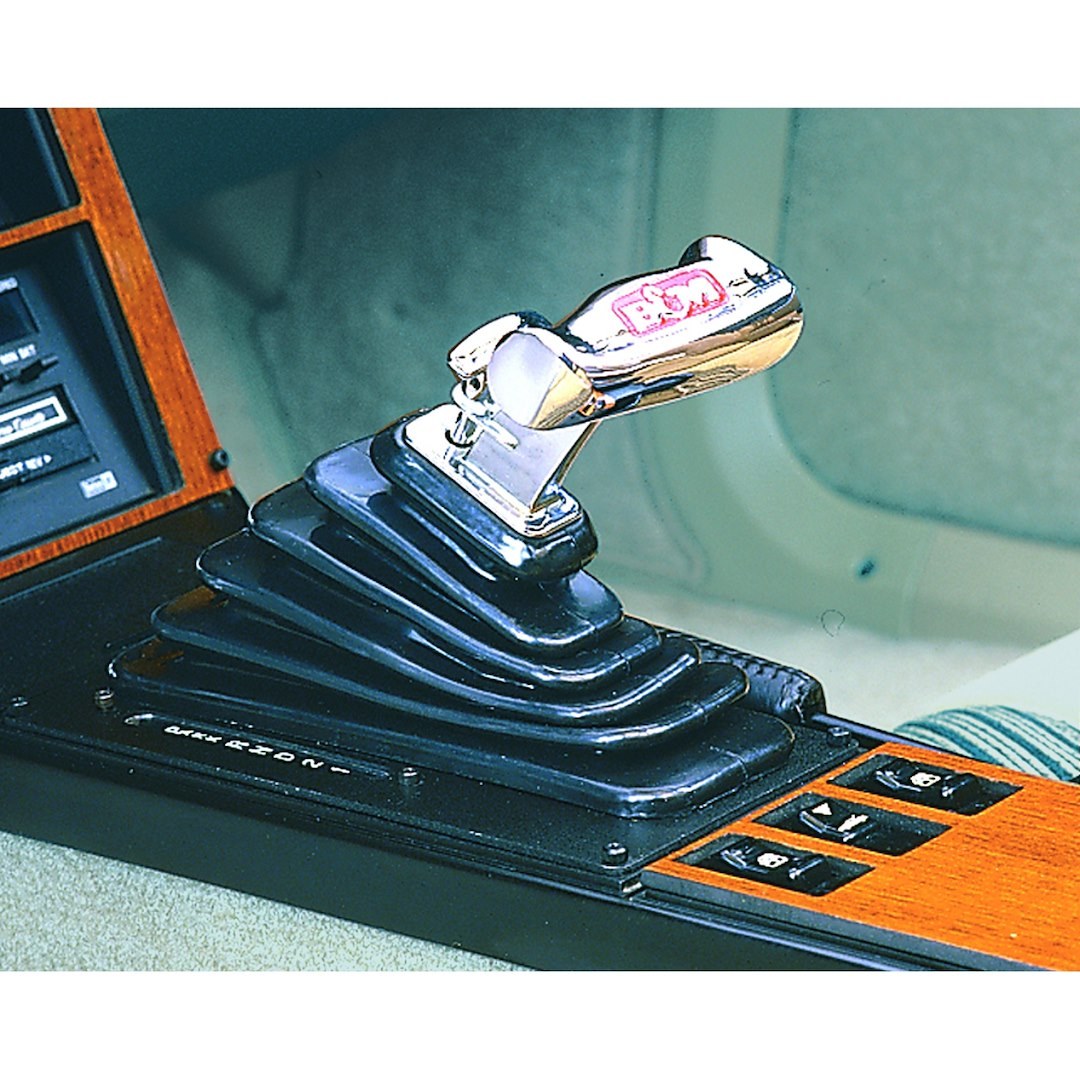 B&m Co Auto Trans Shifter, For Use with 3/4 Speed Transmissions, Gate/ Detent/ Ratchet Shifter, T Handle Style Grip – 80692
