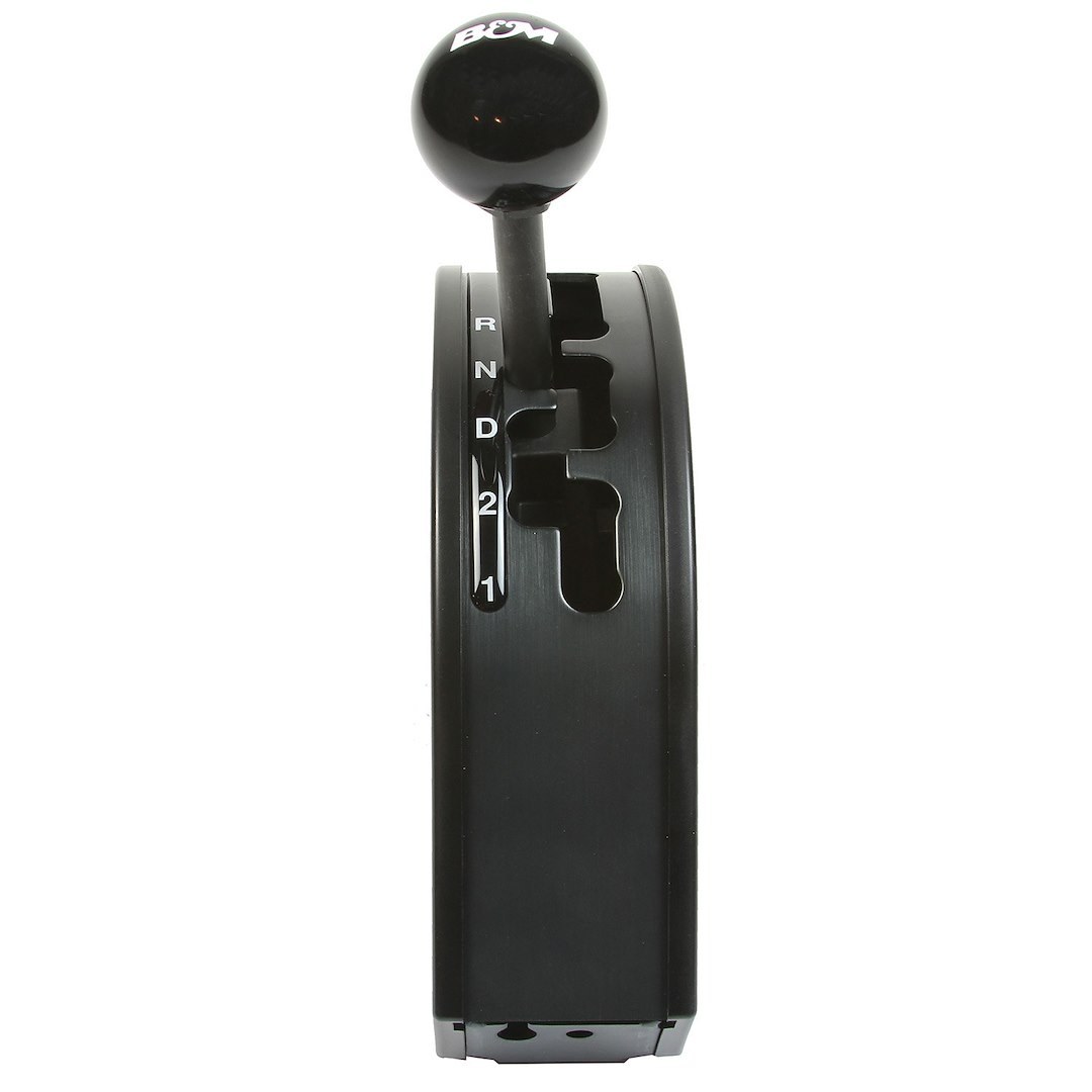 B&m Co Auto Trans Shifter, Pro Gate, For Use with GM 3 Speed Automatic Transmissions, Gated Race Shifter, Black Knob Grip – 80889