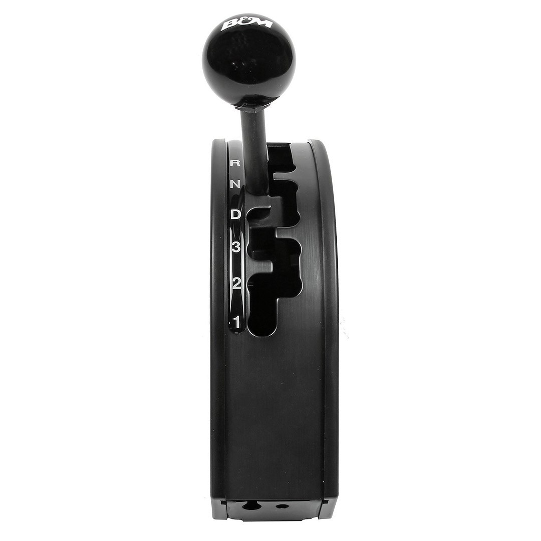 B&m Co Auto Trans Shifter, Pro Gate, For Use with GM 4 Speed Automatic Transmissions, Gated Race Shifter, Black Knob Grip – 80902