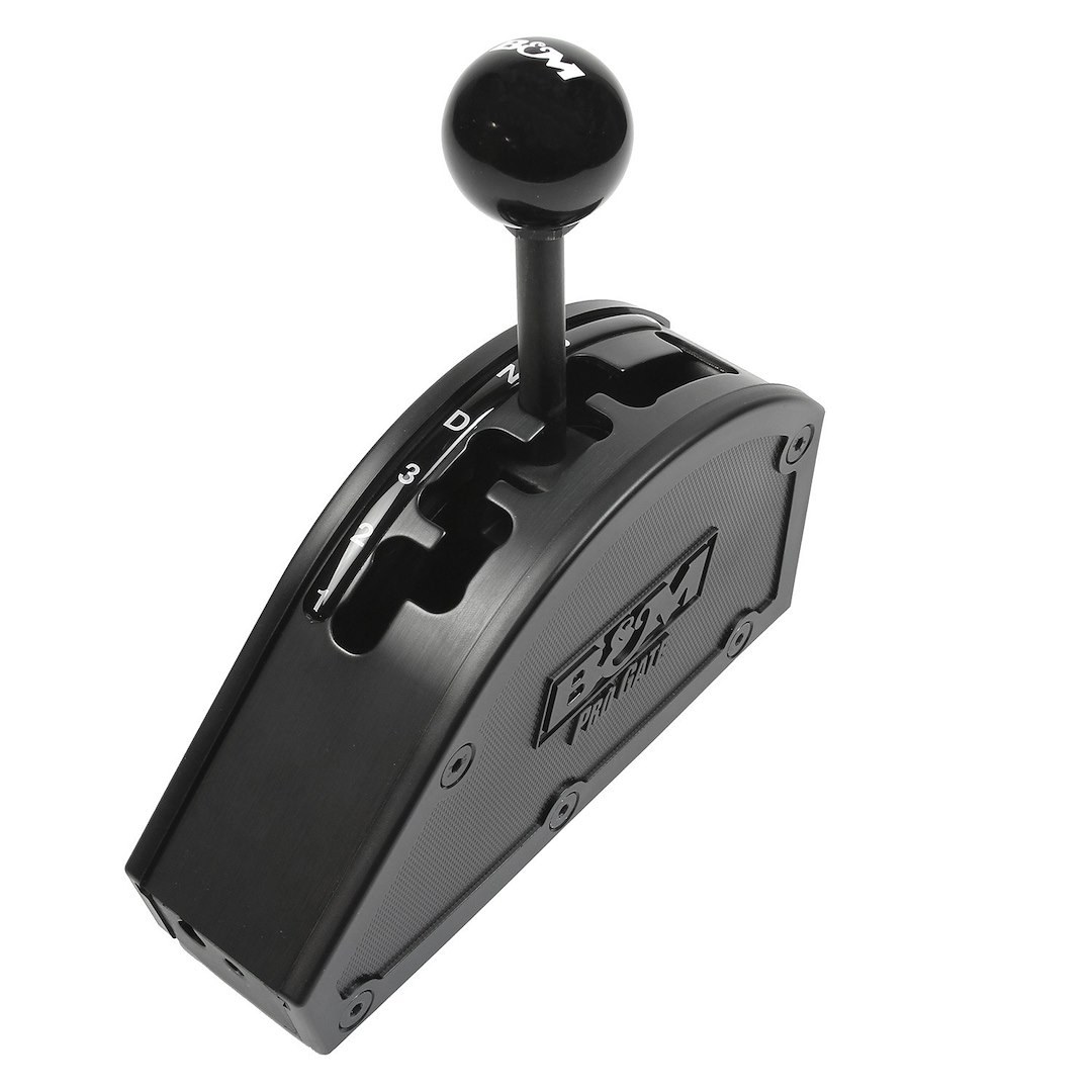 B&m Co Auto Trans Shifter, Pro Gate, For Use with GM 4 Speed Automatic Transmissions, Gated Race Shifter, Black Knob Grip – 80902