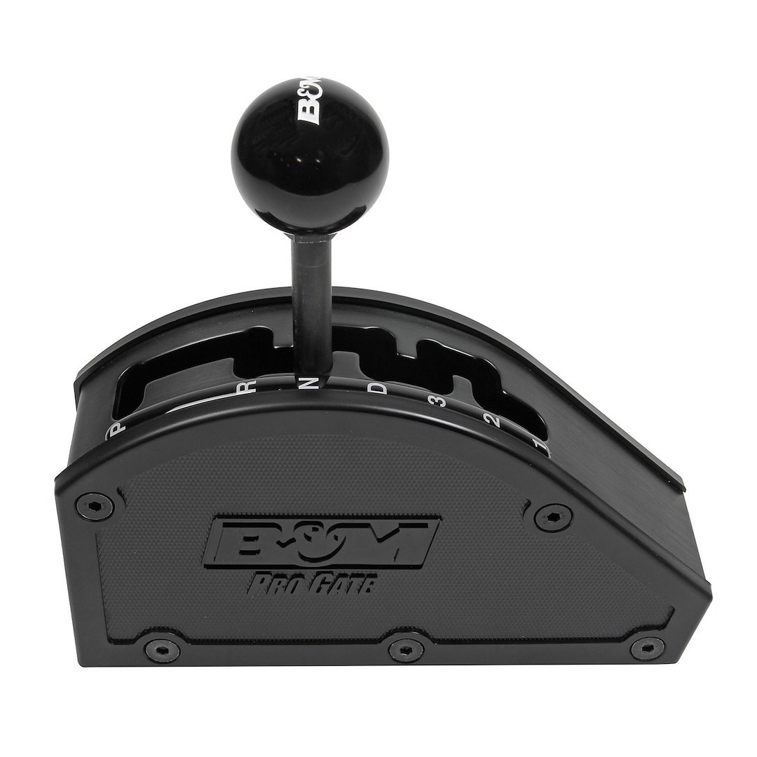 B&m Co Auto Trans Shifter, Pro Gate, For Use with GM 4 Speed Automatic Transmissions, Gated Race Shifter, Black Knob Grip – 80902