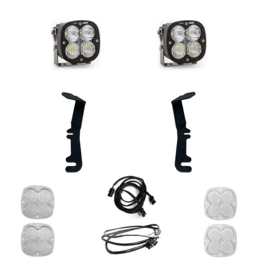 Baja Design Driving/ Fog Light, LED Bulb, 4 Cree LED, 4 Inch Square, 80 Watt Bulbs Amp Draw 5.5 Amp, Driving Combo/ Wide Cornering/ Spot Beam – 447772