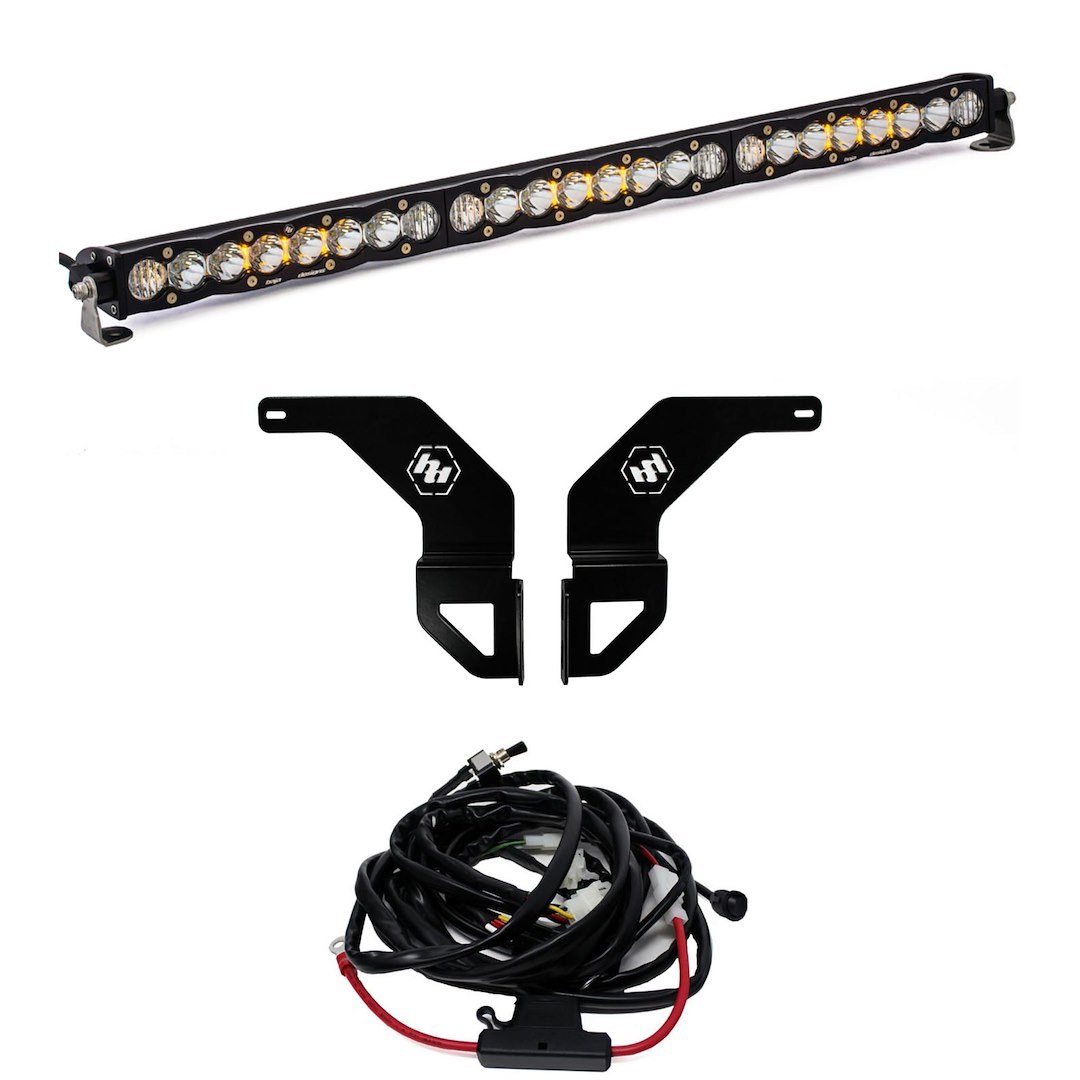 Baja Design Light Bar, S8 Series, LED, 30 Inch Length, 24 Clear Cree Bulb, 180 Watt/ 12 Amp Draw, Driving Combo Beam, 19050 Lumens – 447803