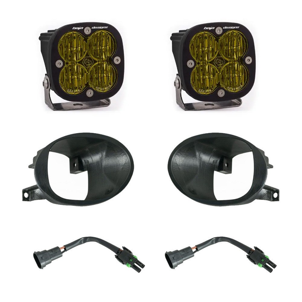 Baja Design Driving/ Fog Light, Squadron SAE, LED Bulb, 4 Cree LED, 3 Inch Square Squadron SAE, 22 Watt Bulbs Amp Draw 1.6 Amp – 447873