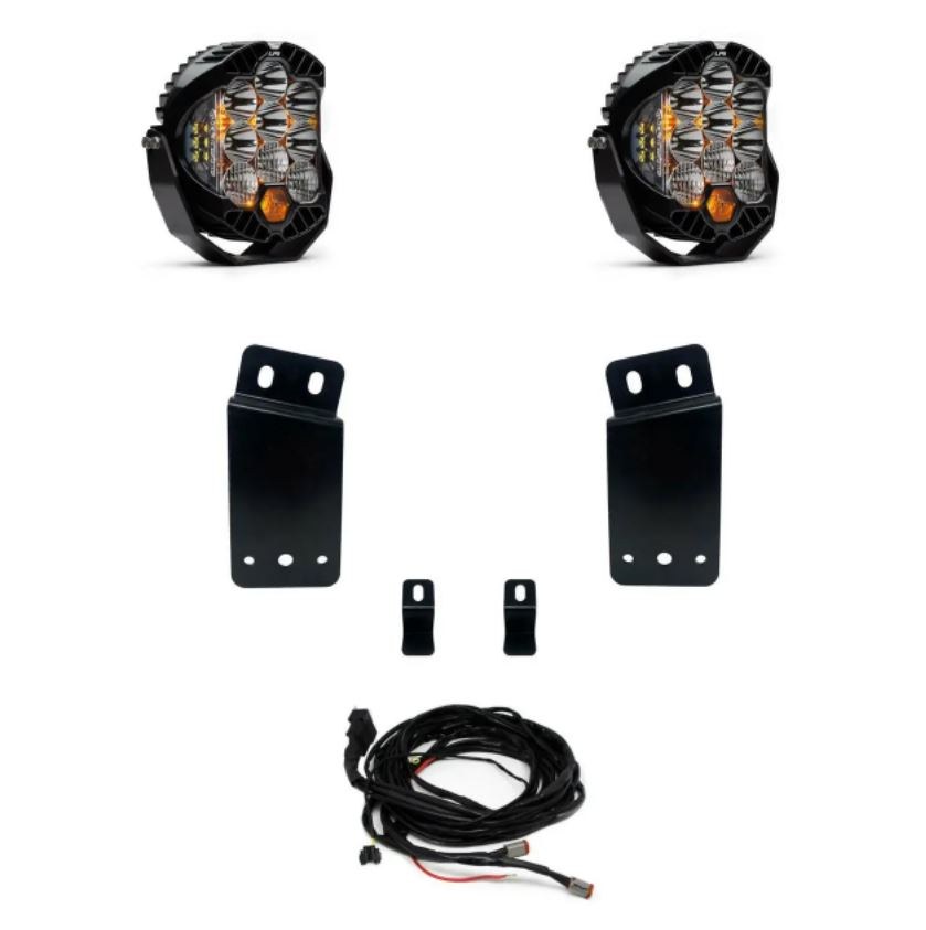 Baja Design Driving/ Fog Light, LP9 Pro, LED Bulb, 8 Inch Round, 105 Watt Bulbs/ Amp Draw 7.6 Amp, Driving/ Combo Beam, 22000 Lumens – 448044