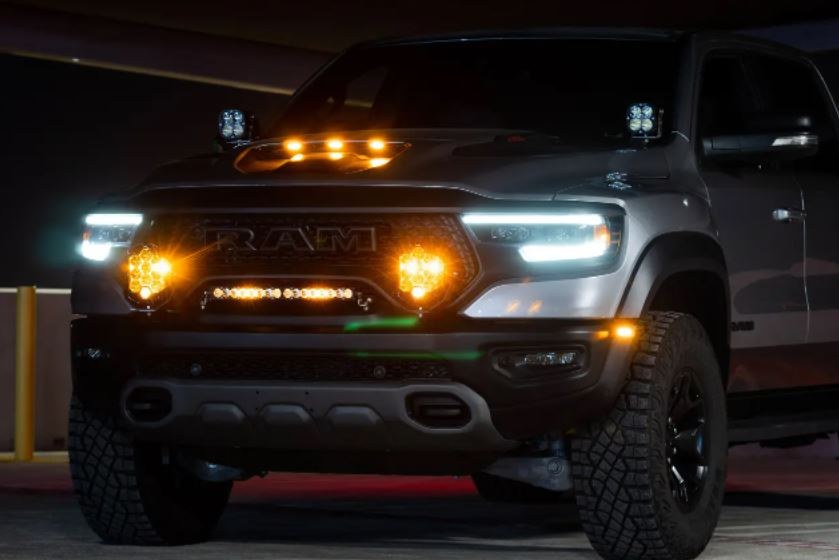 Baja Design Driving/ Fog Light, LP9 Pro, LED Bulb, 8 Inch Round, 105 Watt Bulbs/ Amp Draw 7.6 Amp, Driving/ Combo Beam, 22000 Lumens – 448044