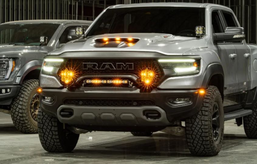 Baja Design Driving/ Fog Light, LP9 Pro, LED Bulb, 8 Inch Round, 105 Watt Bulbs/ Amp Draw 7.6 Amp, Driving/ Combo Beam, 22000 Lumens – 448044