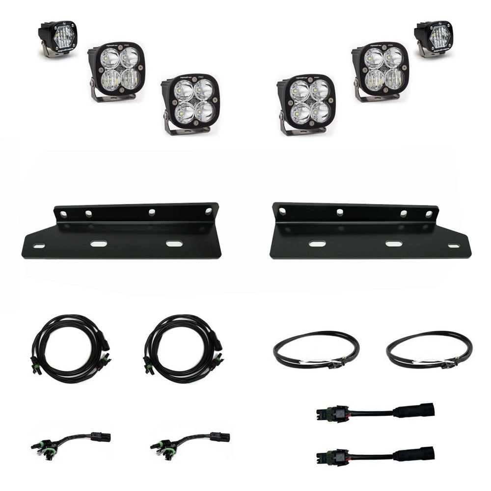 Baja Design Driving/ Fog Light, LED Bulb, Driving Combo/ Wide Cornering/ Spot Beam, 4600 Lumens Squadron Pros/ 2375 Lumens S1 – 448056