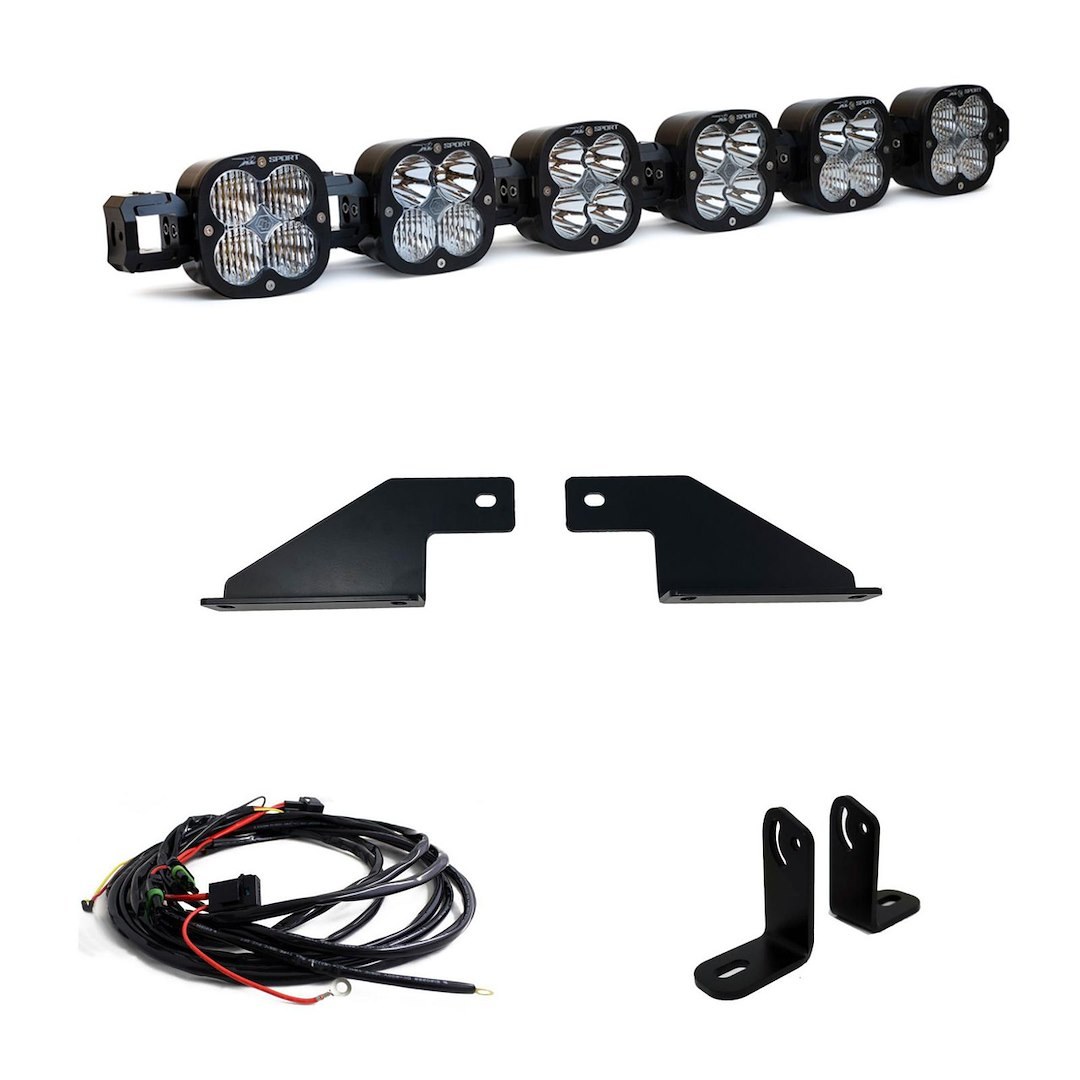 Baja Design Driving/ Fog Light, LED Bulb, 156 Watt Bulbs Amp Draw 12 Amp, 18900 Lumens, Hardcoated Clear Polycarbonate Lens – 448067
