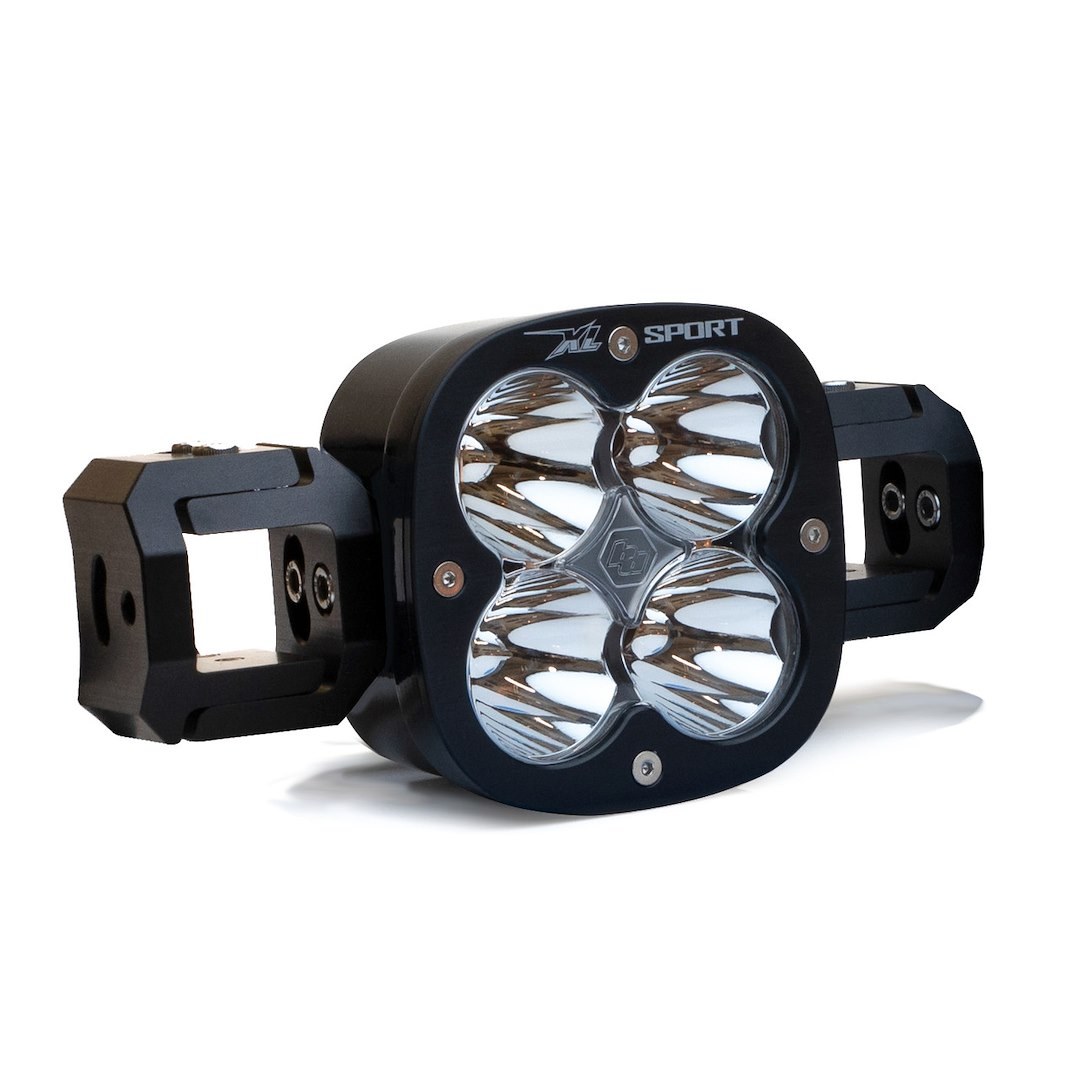 Baja Design Driving/ Fog Light, XL Sport, LED Bulb, 4 Cree LED, 4.43 Inch Square, 26 Watt Bulbs Amp Draw 2 Amp, Spot Beam, 3150 Lumens – 748001