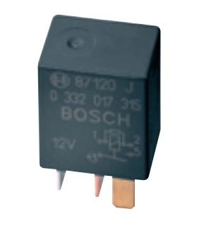 Bosch Windshield Wiper Motor Relay, Changeover, 24 Volt, 20 Amp, 5 Poles, Black/ Gray, Plastic Housing – 0332209211