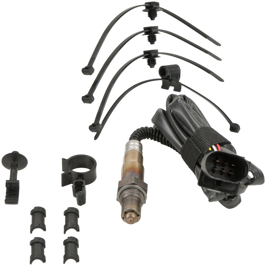 Bosch Oxygen Sensor, Bosch Wide-Band Oxygen Sensor, 13.66 Inch IN Overall Lenght, Male Spade 5 Wire Connector, Air to Fuel Ratio – 17351