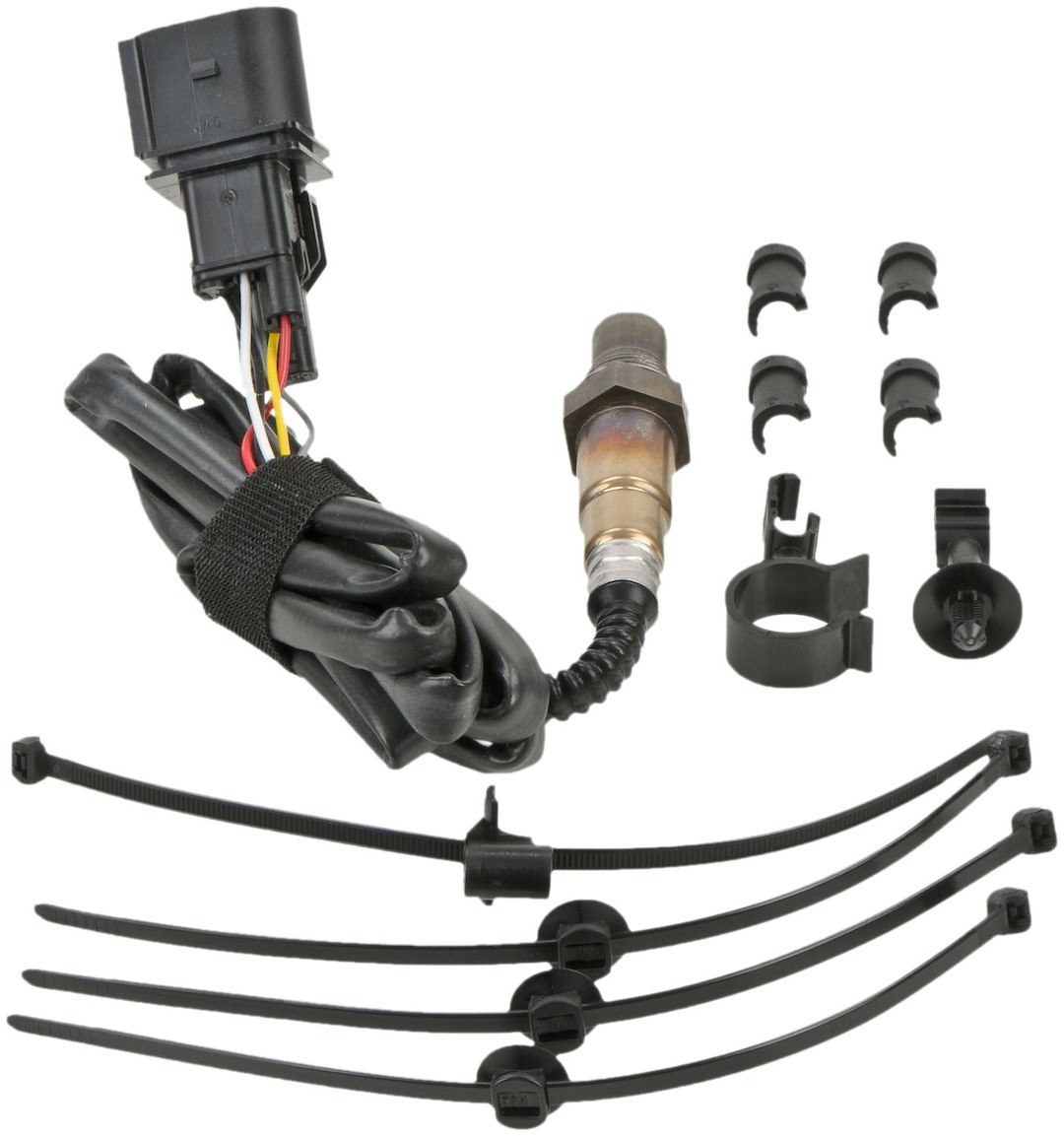 Bosch Oxygen Sensor, Bosch Wide-Band Oxygen Sensor, 13.66 Inch IN Overall Lenght, Male Spade 5 Wire Connector, Air to Fuel Ratio – 17351