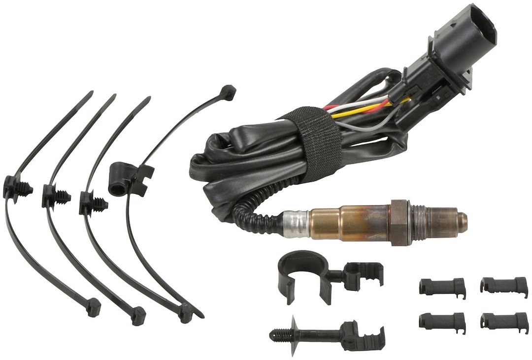 Bosch Oxygen Sensor, Bosch Wide-Band Oxygen Sensor, 13.66 Inch IN Overall Lenght, Male Spade 5 Wire Connector, Air to Fuel Ratio – 17351