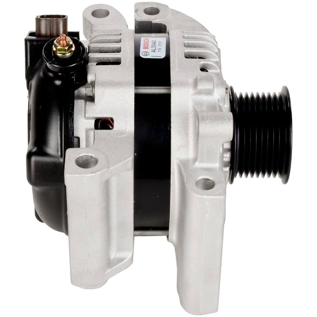 Bosch Alternator/ Generator, 6-Groove Pulley, 12 Volt, 80 Ampere, Aluminum Housing, With Pulley – AL3344X