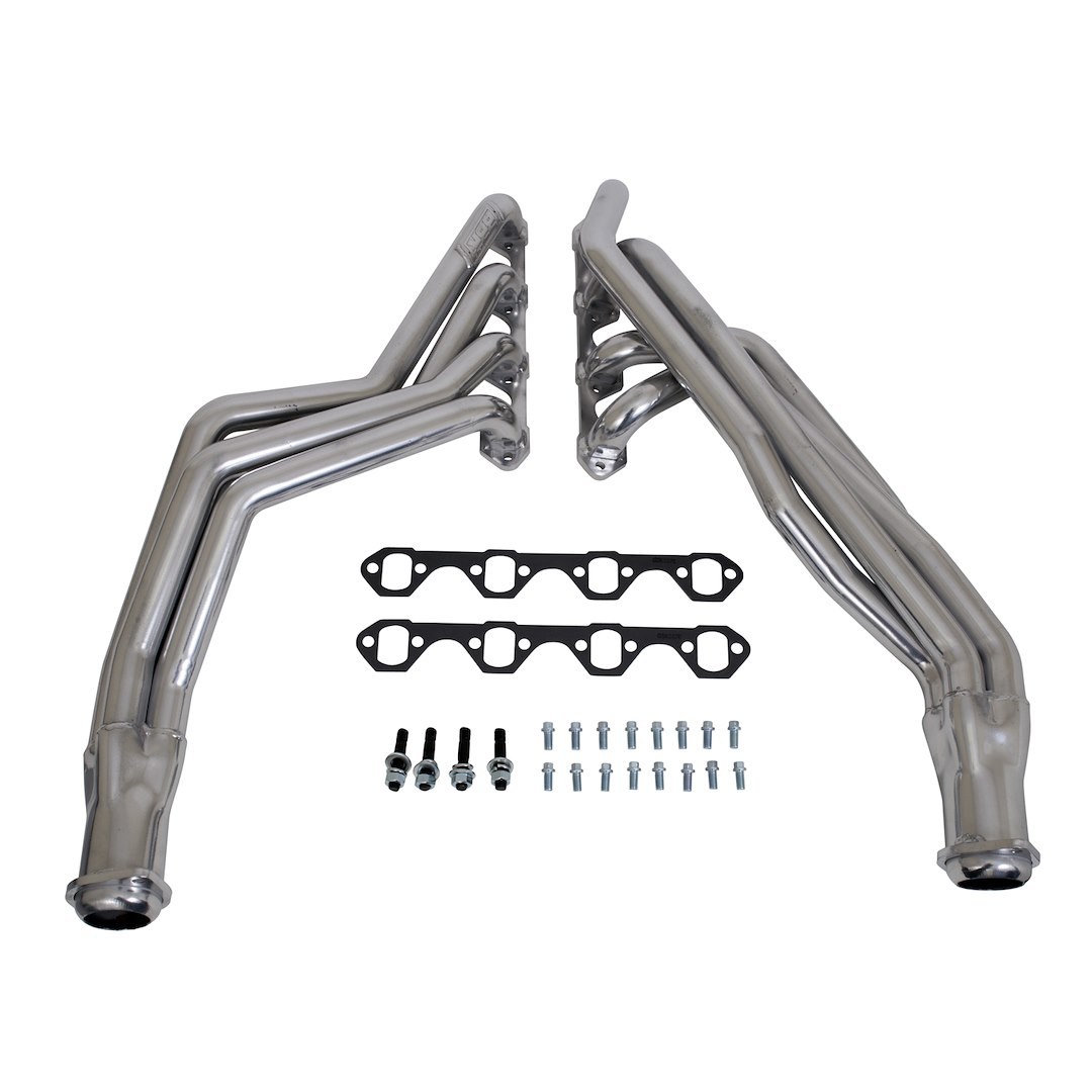 Bbk Perf Exhaust Header, Chassis Exit, 1-5/8 Inch Diameter CNC Mandrel Bent Long Length Primary Tubes, 3 Inch Diameter Collector – 15160