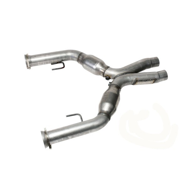 Bbk Perf Exhaust Pipe Intermediate, 2-3/4 Inch Diameter, Aluminized Steel, With High Flow Catalytic Converters – 16431