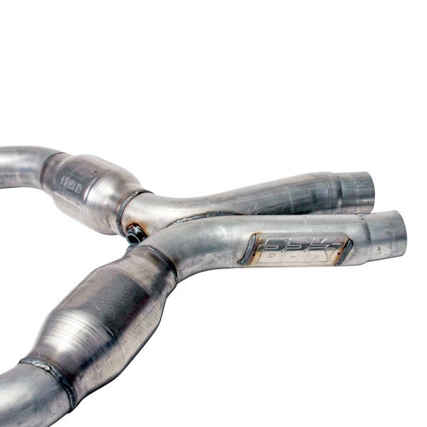 Bbk Perf Exhaust Pipe Intermediate, 2-3/4 Inch Diameter, Aluminized Steel, With High Flow Catalytic Converters – 16431