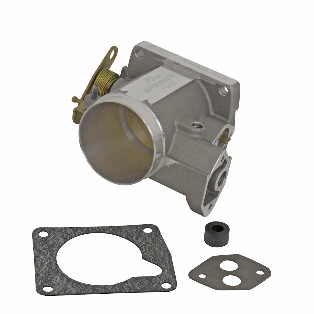 Bbk Perf Throttle Body, Power Plus Series, 70 Millimeter, Natural, Cast Aluminum – 1715