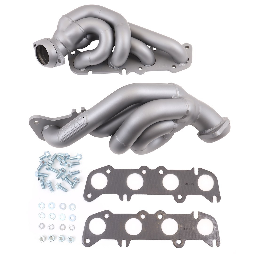Bbk Perf Exhaust Header, For Use with Ford 5.0L Coyote Engine, 1-3/4 Inch Diameter Short Tuned Length Primary Tubes, 3/8 Inch Thick Head Flange – 1943