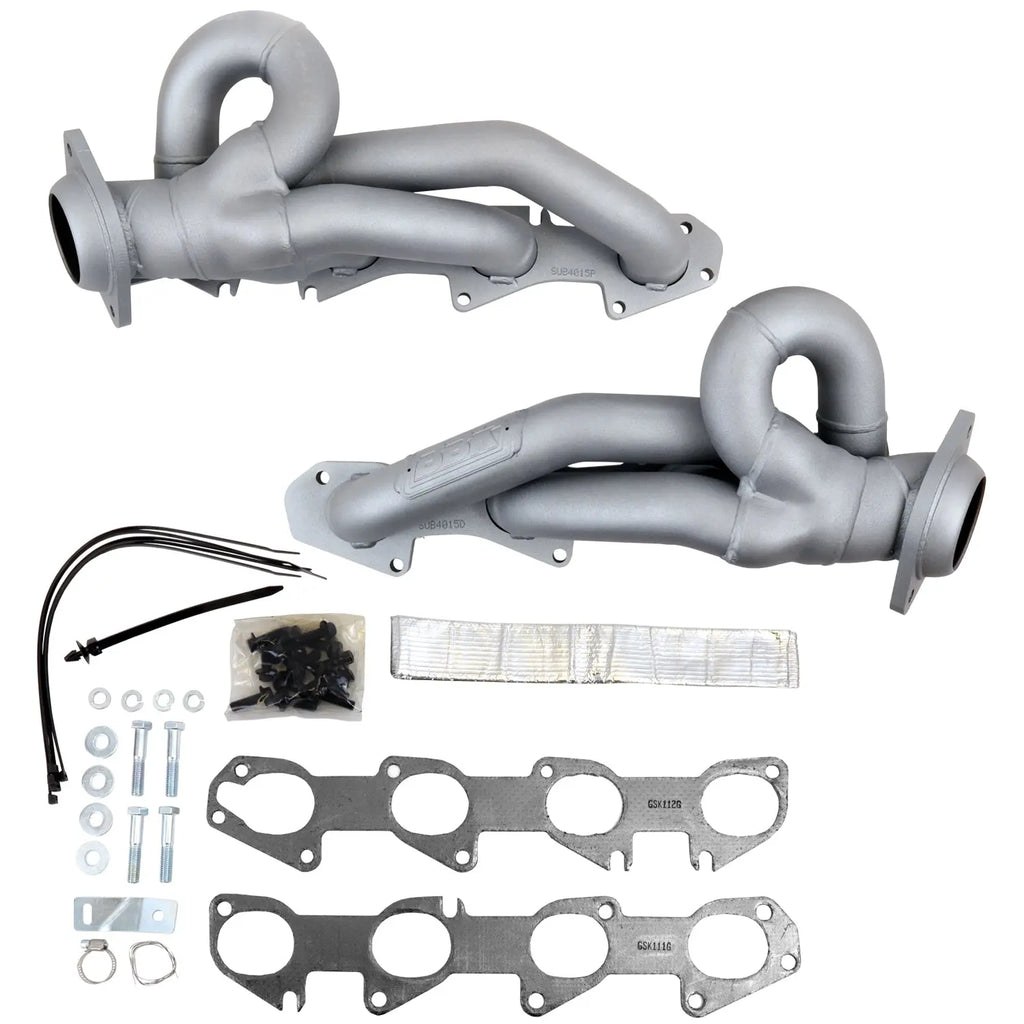 Bbk Perf Exhaust Header, Shorty Header, 1-3/4 Inch Diameter Tuned Primary Tubes, 3/8 Inch Thick Head Flange, Titanium Ceramic – 4015
