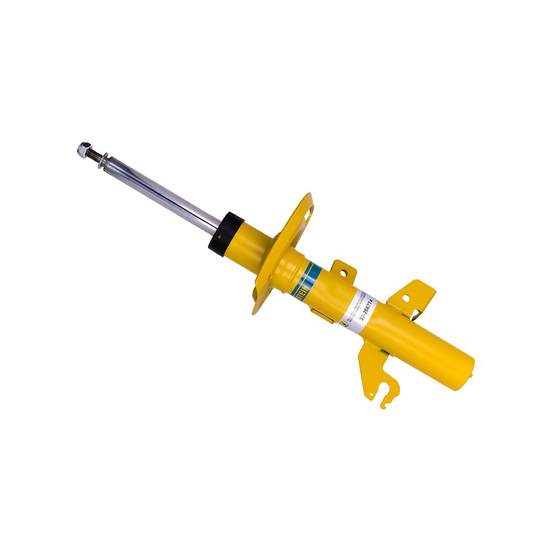 Bilstein Shock Absorber, B6 Series Strut, Gas Charged, Non Adjustable, Without Shock Boots, Yellow, Single – 22-266774