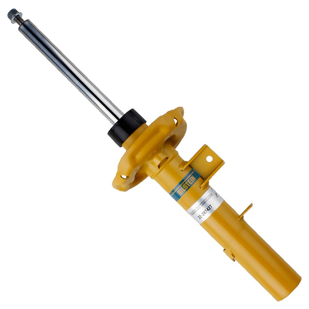 Bilstein Shock Absorber, B6 Performance Strut, Nitrogen Gas Charged, Without Reservoir, Not Adjustable Valving, Painted Yellow, Single – 22-287427