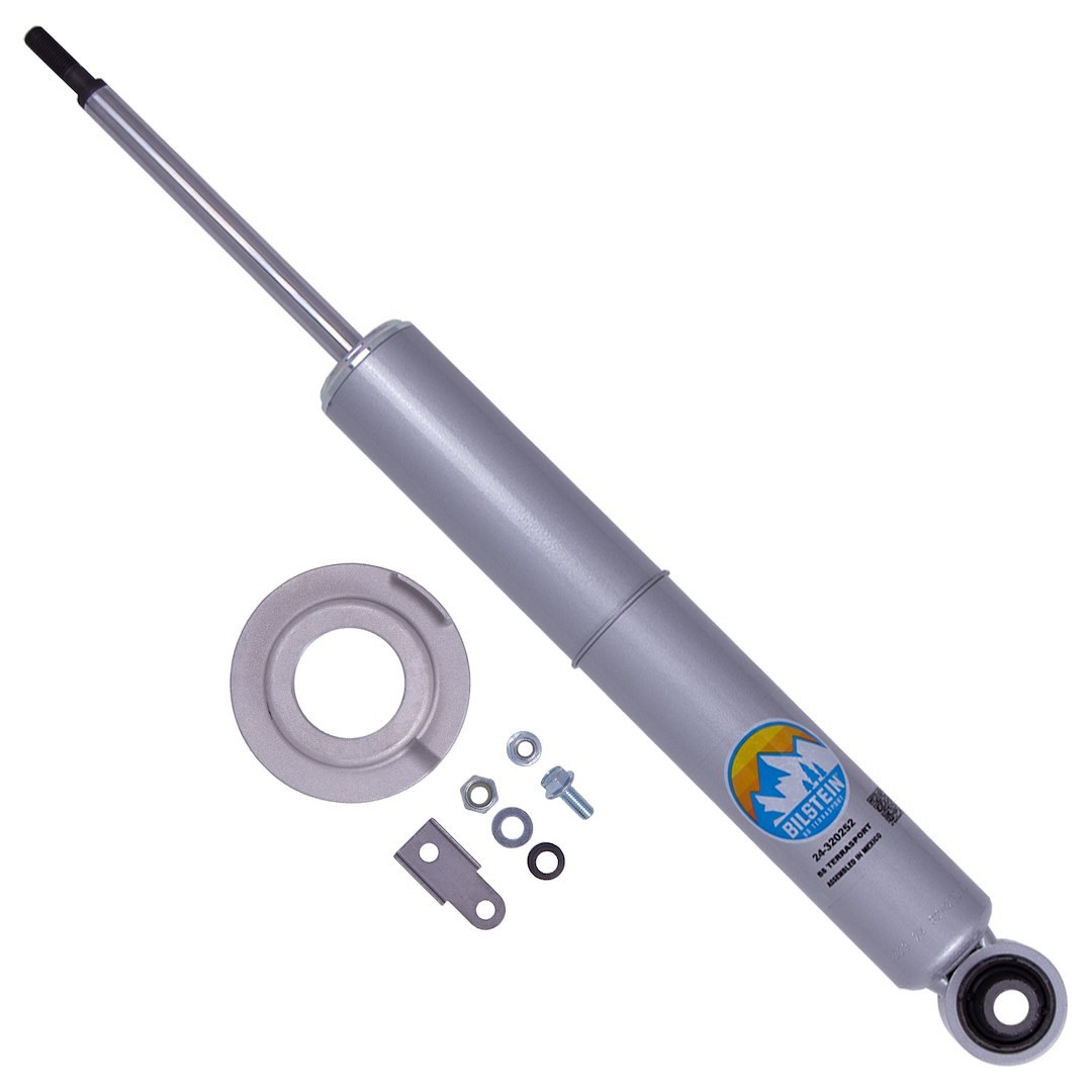 Bilstein Shock Absorber, B8 Terrasport, Nitrogen Gas Charged, Non Adjustable, Stem Upper Mount/ Eye Lower Mount, Without Shock Boots – 24-301602