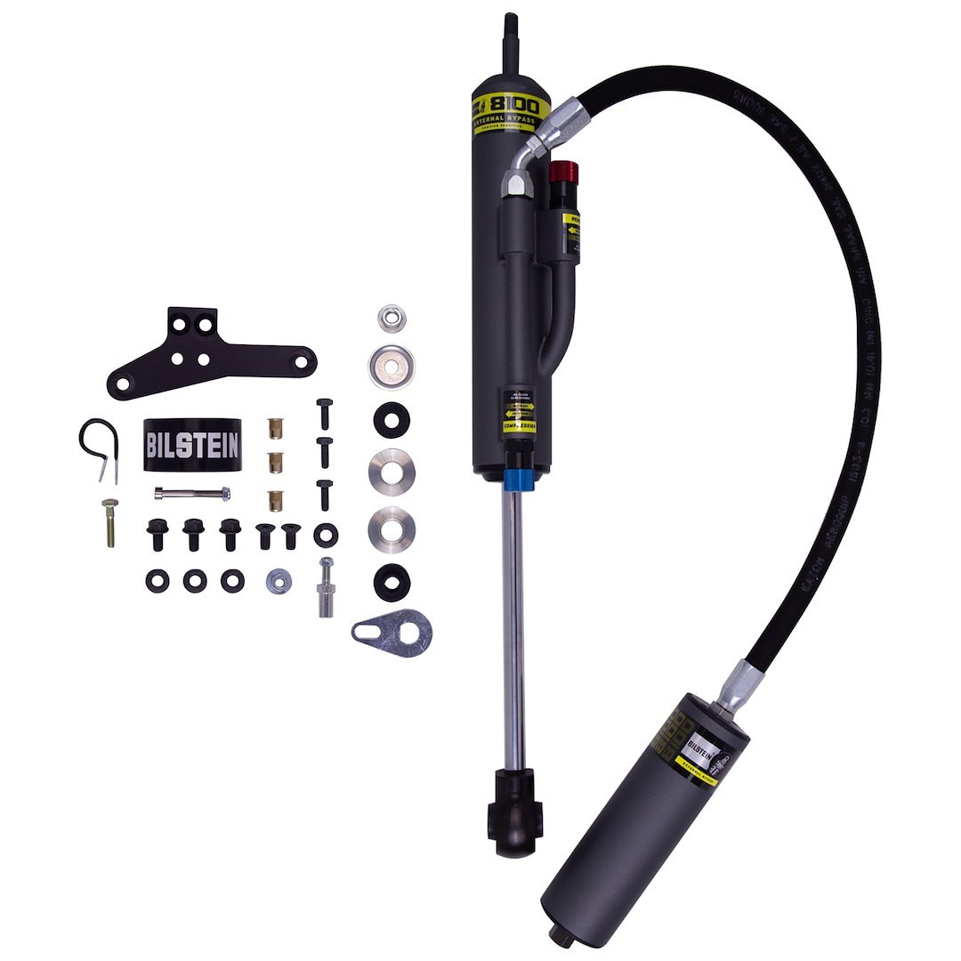 Bilstein Shock Absorber, B8 8100 Bypass, Adjustable Bypass Design, Nitrogen Gas Charged, With External Reservoir, Limited 2 Year Warranty – 25-326369