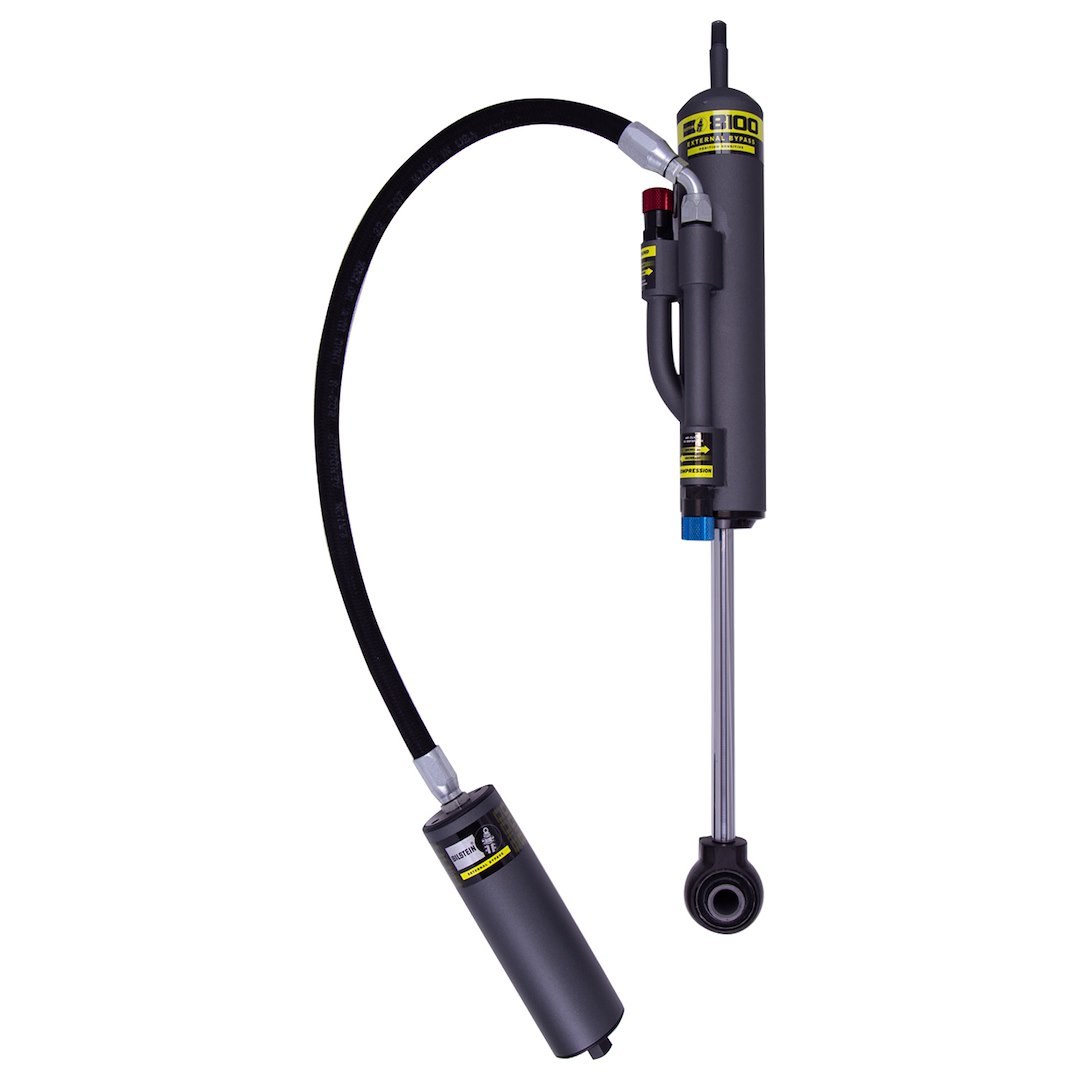 Bilstein Shock Absorber, B8 8100 Bypass, Adjustable Bypass Design, Nitrogen Gas Charged, With External Reservoir, Limited 2 Year Warranty – 25-326376