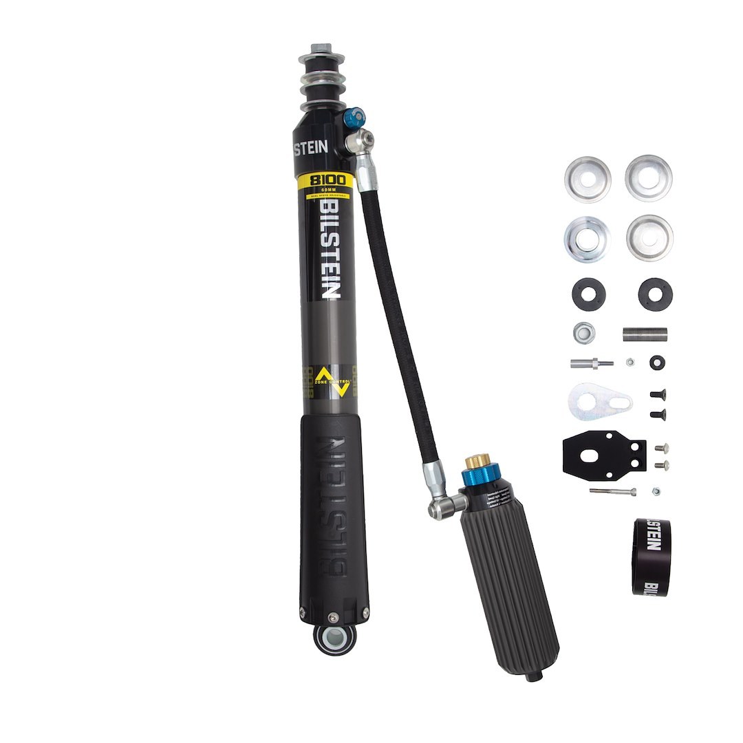 Bilstein Shock Absorber, B8 8100 Black Hawk Series, Nitrogen Gas Charged, With External Reservoir, Limited 2 Year Warranty – 25-332315