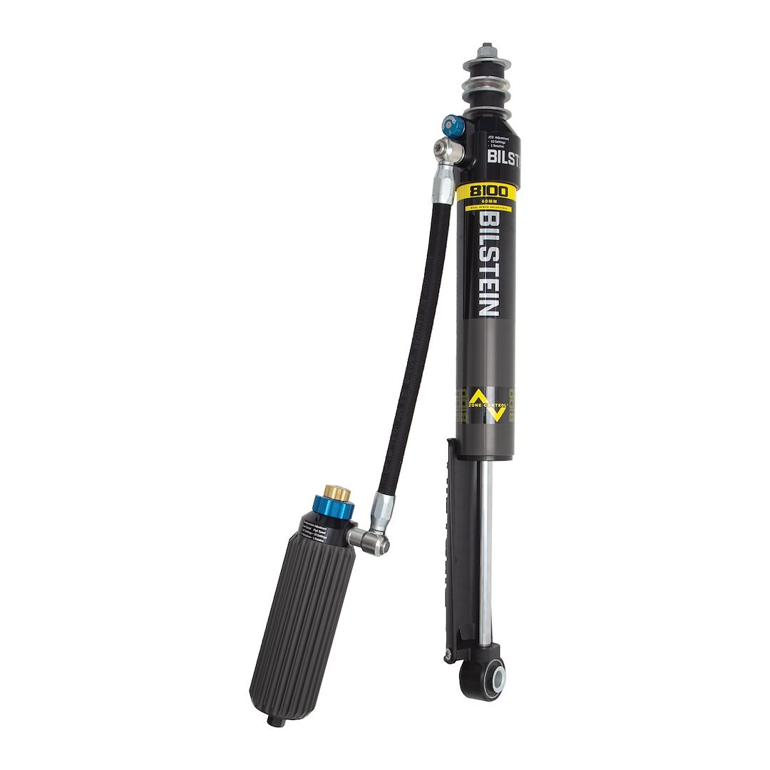 Bilstein Shock Absorber, B8 8100 Black Hawk Series, Nitrogen Gas Charged, With External Reservoir, Limited 2 Year Warranty – 25-332315
