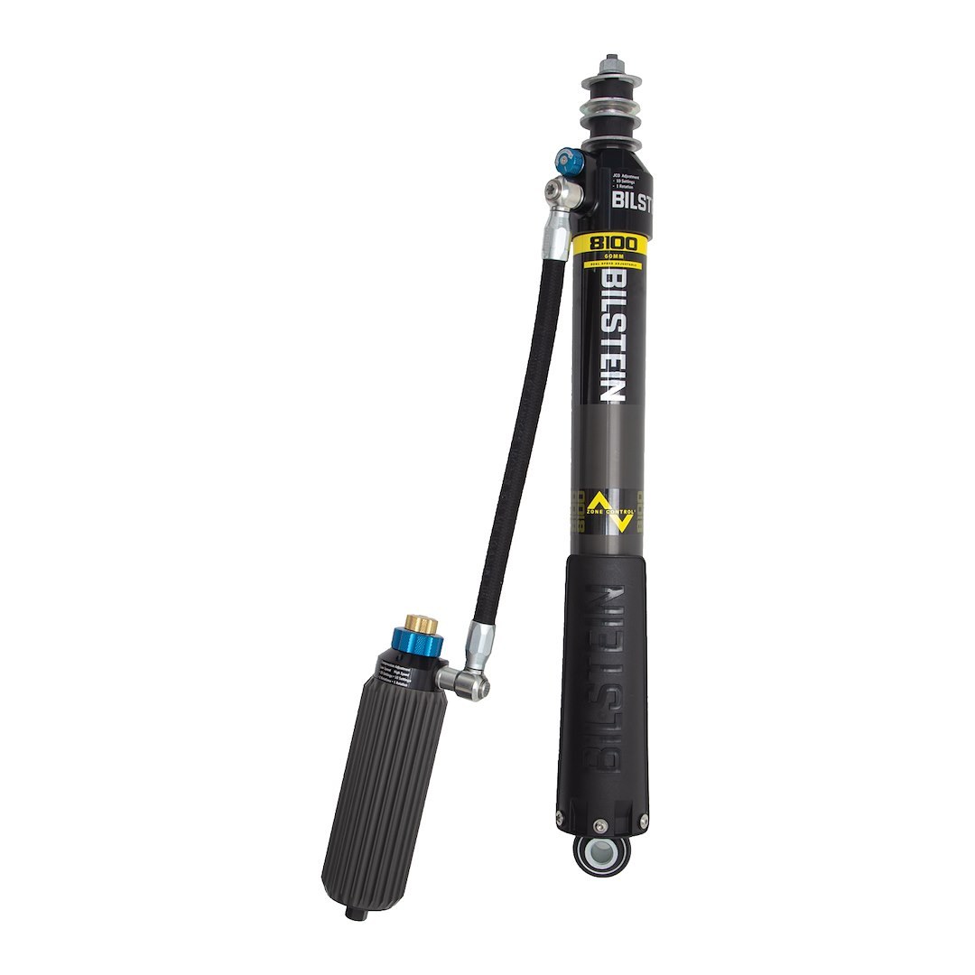 Bilstein Shock Absorber, B8 8100 Black Hawk Series, Nitrogen Gas Charged, With External Reservoir, Limited 2 Year Warranty – 25-332315