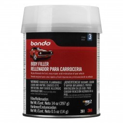 3M Body Filler, Use to Repair Fiberglass/ Wood/ Metal/ Aluminum/ Masonry and Compatible with All Paints Systems, 20 Minutes Sanding Time – 261