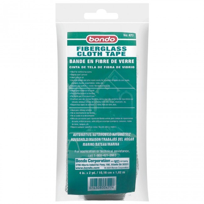 3M Fiberglass Cloth, Used for Repairs on Any Surface Like Metal, Fiberglass and Wood, 2 Square Foot, White, Single – 477