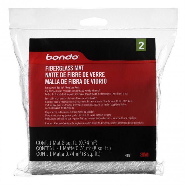 3M Fiberglass Cloth, Use with Bondo ® Polyester Fiberglass Resin for Hundreds of Repairs on Cars/ Boats/ Campers/ Trucks/ Snowmobiles/ Tanks – 488