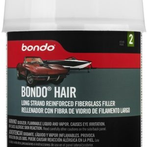 3M Body Filler, Bondo-Hair ®, Use to Repair Fiberglass/ Wood/ Metal/ Aluminum/ Masonry and Compatible with All Paints Systems – 762